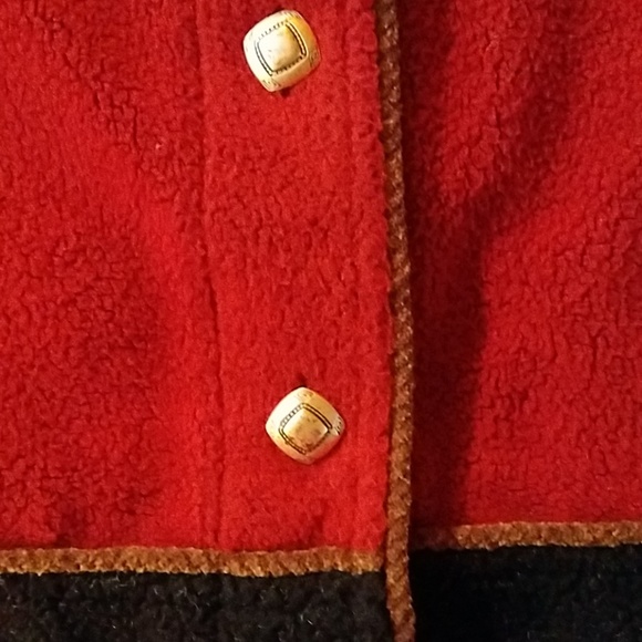 Country Clothing Co. Red & Black Fleece Vest - Picture 4 of 8